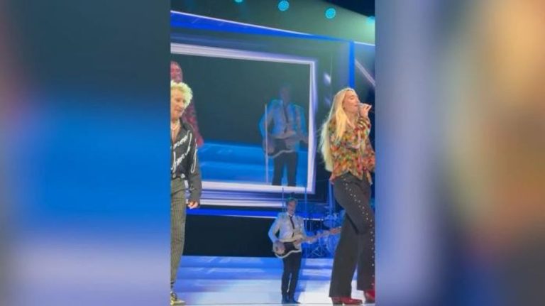 Rod Stewart, 80, all smiles as he makes rare appearance with teenage sons amid recent health struggles