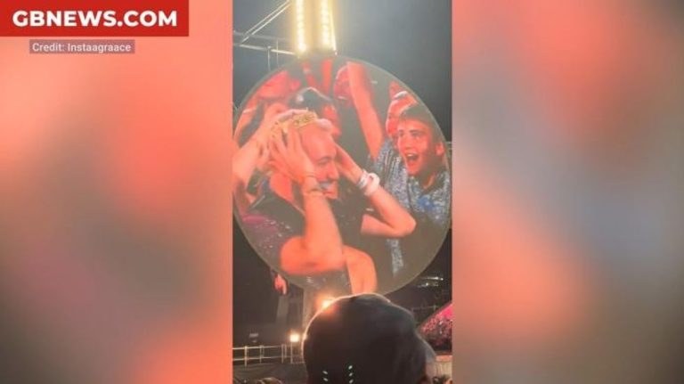 Coldplay’s Chris Martin goes viral in awkward moment as couple filmed ‘having an affair’ at concert