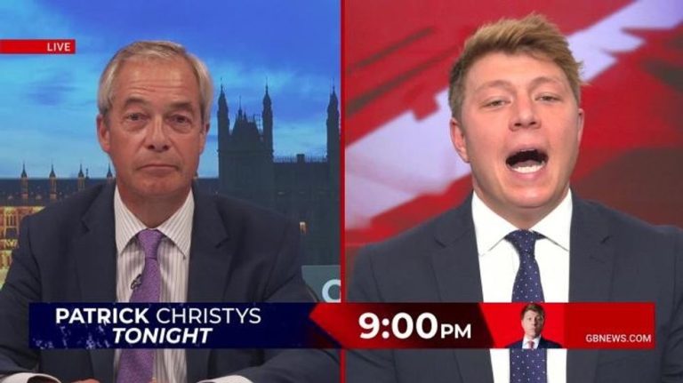 WATCH: ‘Well done you!’ Nigel Farage checks in with Patrick Christys after people smuggling exposé