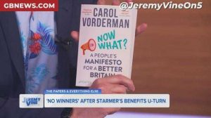 Carol Vorderman torn apart as she BLAMES GB News for Labour failures in bizarre rant: ‘She cheerleaded this SHAMBLES!’